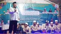 Wali Kota Depok, Mohammad Idris memberikan sambutan pada Peringatan Maulid Nabi. (dok. Humas Depok).