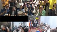 kemeriahan DPD SWI Kota Depok, dengan MT Qurrota A'yun, dan rekan-rekan dari organisasi wartawan. (08/04/2023).
