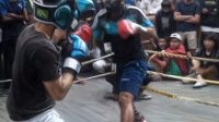 Panglima Laskar Merah Putih (LMP), Herman bersama organisasi Setya Kita Pancasila (SKP) dan BREN Depok gelar kegiatan turnamen tinju jalanan "Street Fighter