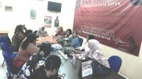 Suasana Rapat Srikandi Wartawan Depok dalam rangka turut meriahkan Peringatan HPN 2025 Wartawan Kota Depok, Senin sore (3/2/2025) di Balai Wartawan.