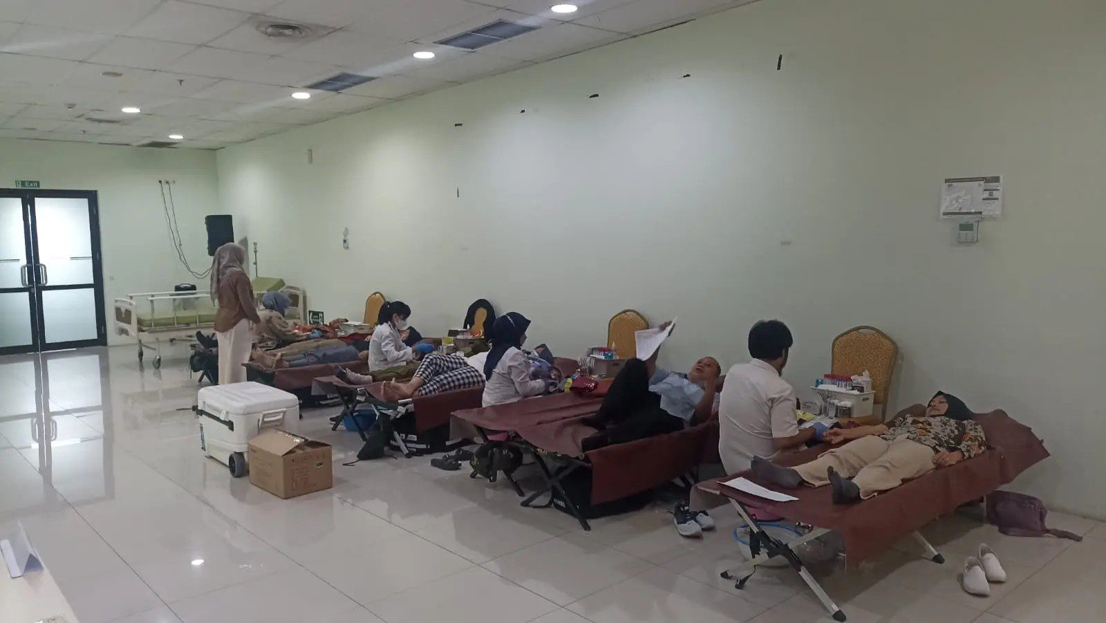 Kegiatan Donor Darah di Aula RSUD KiSA Depok, Gedung C Lantai 4.
