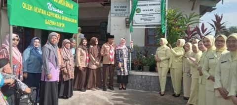 Peresmian Posyandu Nirwana RW 10 Kelurahan Mekarjaya binaan Kejaksaan Negeri Kota Depok. (dok. Narasumber)