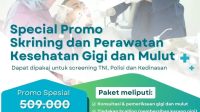 Flyer Special Promo Skrining dan Perawatan Kesehatan Gigi dan Mulut RSUD ASA Kota Depok. (dok: RSUD ASA Kota Depok)