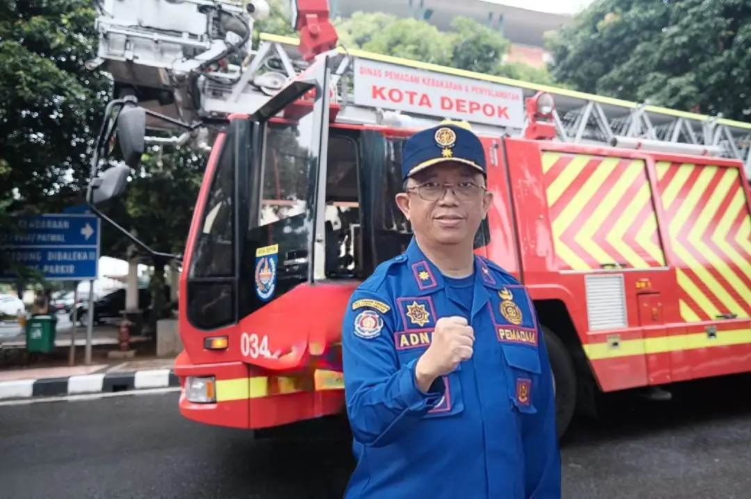Kepala Dinas Damkar Kota Depok, Adnan Mahyudin.
