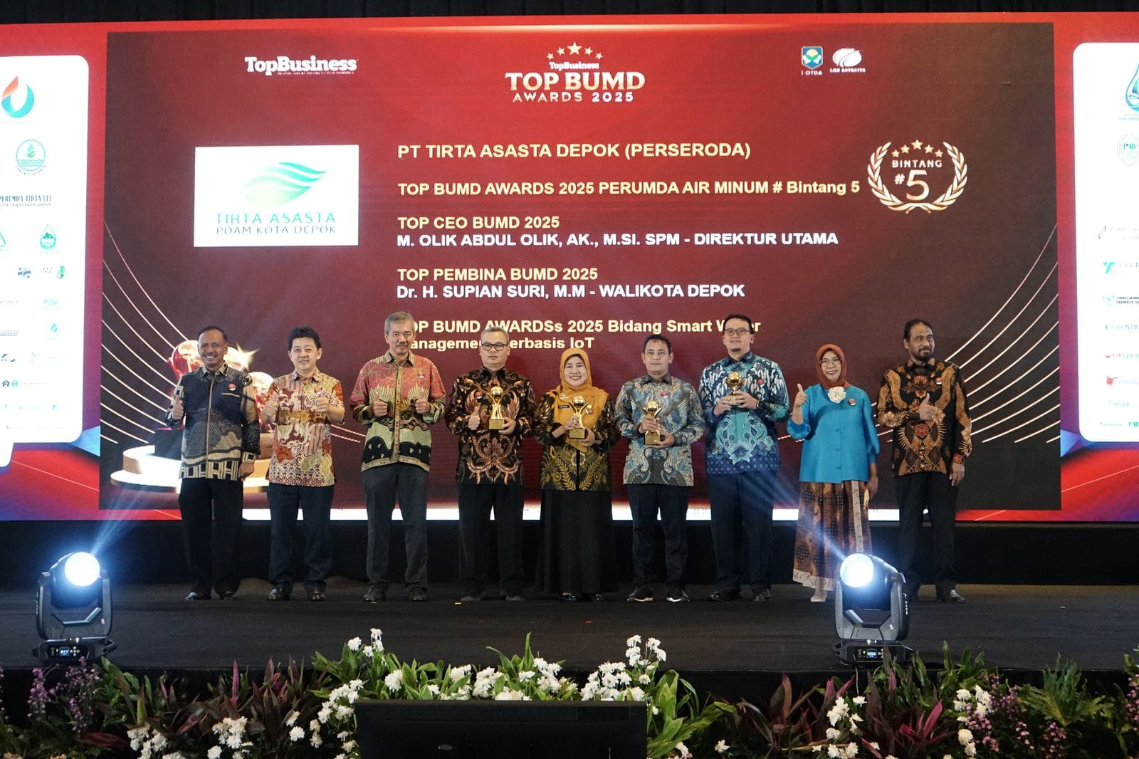 Ajang TOP BUMD Awards Berikan Penghargaan kepada Asasta Depok