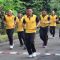 Kapolres Metro Depok, Kombes Abdul Waras saat melakukan olahraga lari. (dok. Polres Metro Depok).