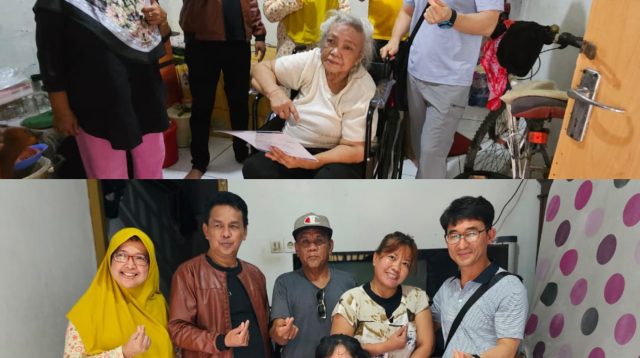 YGP Beri Bantuan Kursi Roda untuk Dua Warga Pancoran Mas