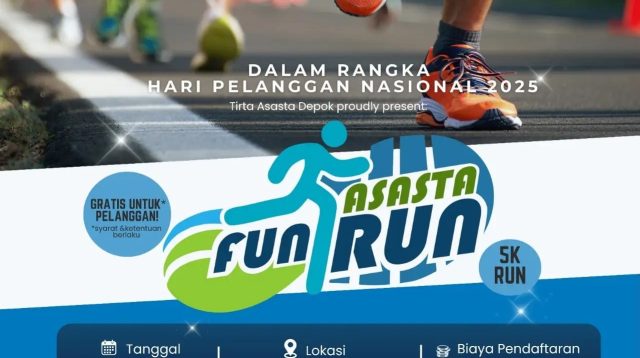 Flyer Asasta Fun Run 2025. (dok. PT Tirta Asasta Depok).