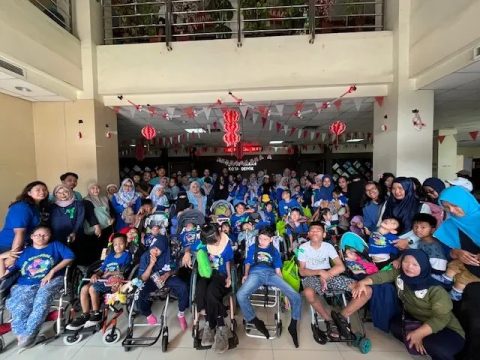 Anak istimewa yang tergabung dalam Rumah Cerebral Palsy (RCP) Kota Depok.