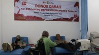 Pelaksanaan donor darah digelar Seksi Hubungan Masyarakat (Humas) Polres Metro Depok. (dok. narasumber).