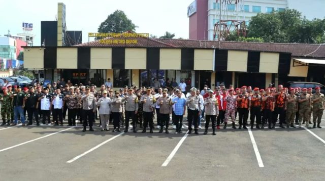 Kapolres Metro Depok Pimpin Apel Potensi Masyarakat