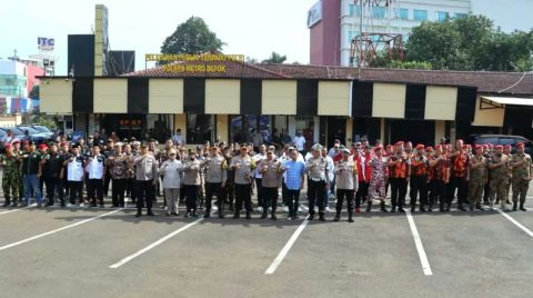 Kapolres Metro Depok Pimpin Apel Potensi Masyarakat