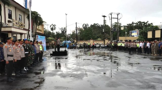 Apel Gelar Pasukan Operasi Terpusat Lilin 2025 guna pengamanan dan pelayanan perayaan Nataru.