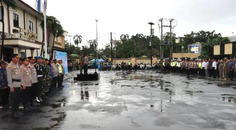 Apel Gelar Pasukan Operasi Terpusat Lilin 2025 guna pengamanan dan pelayanan perayaan Nataru.