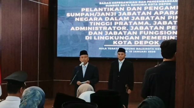 17 Pejabat Pimpinan Tinggi Pratama Kota Depok Resmi Dilantik