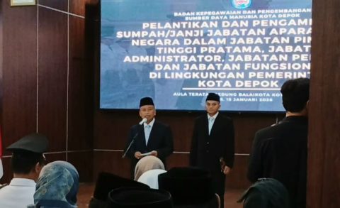17 Pejabat Pimpinan Tinggi Pratama Kota Depok Resmi Dilantik